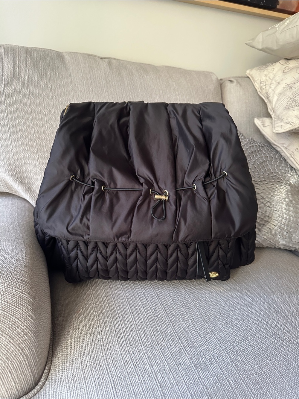 HAPP levy backpack diaper bag in black